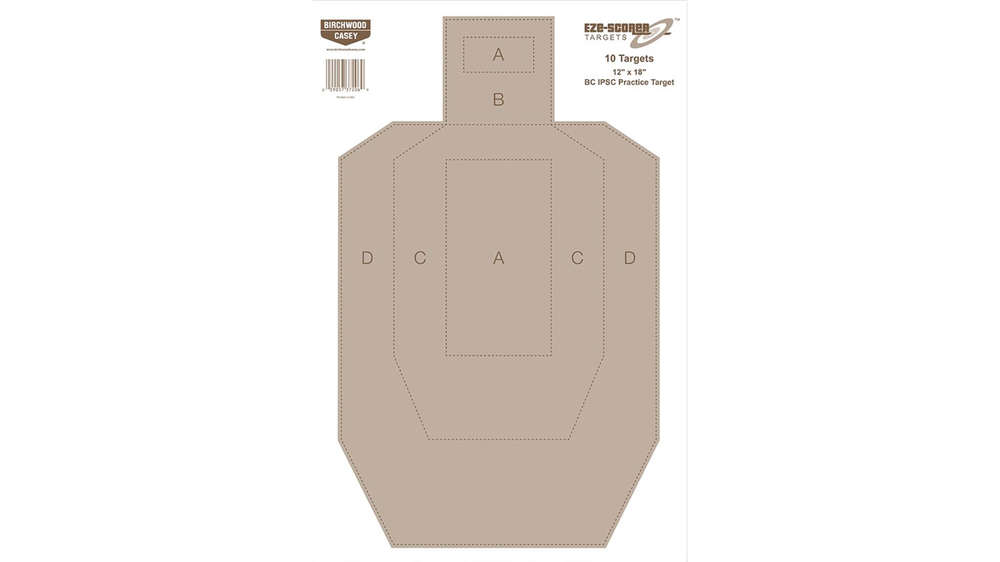 Targets Birchwood Casey Paper BIR 37018          EZESCORER 12X18 BC IPSC PRC 100